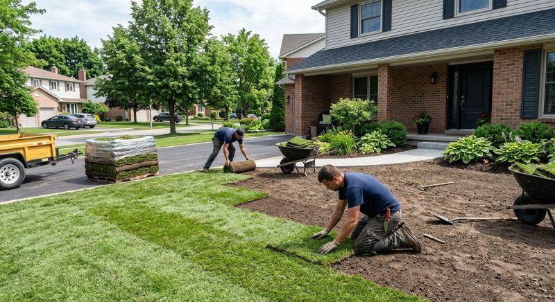 Yard Sod Installation in Rockwall, TX