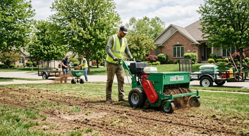 Residential Lawn Aeration
